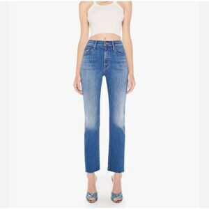 Mother The insider Flood Frayed Highrise jeans, blue, Size 26 M72